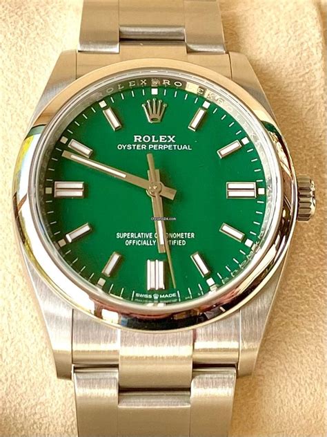 rolex perpetual green dial|Rolex oyster perpetual for sale.